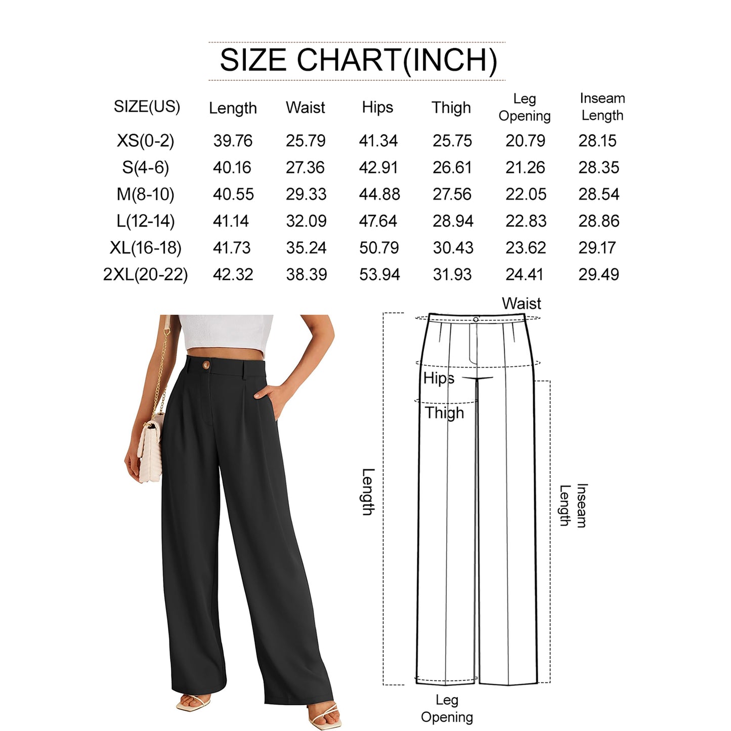 SUNBS Wide Leg Pants Women Dress Work High Waisted Business Casual Pants Yoga Cargo Sweatpants with Pockets 2025