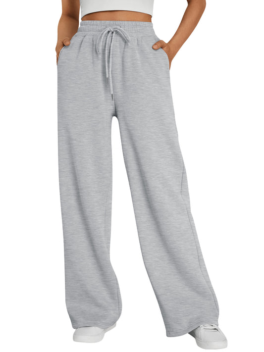 SUNBS Wide Leg Sweatpants Womens Cargo High Waisted Baggy Lounge Pants Drawstring Athletic Cotton Joggers with Pockets 2025