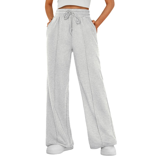 SUNBS Wide Leg Pants Womens Cargo Sweatpants Yoga Work Baggy Lounge Drawstring Elevated Seams Joggers with Pockets 2025