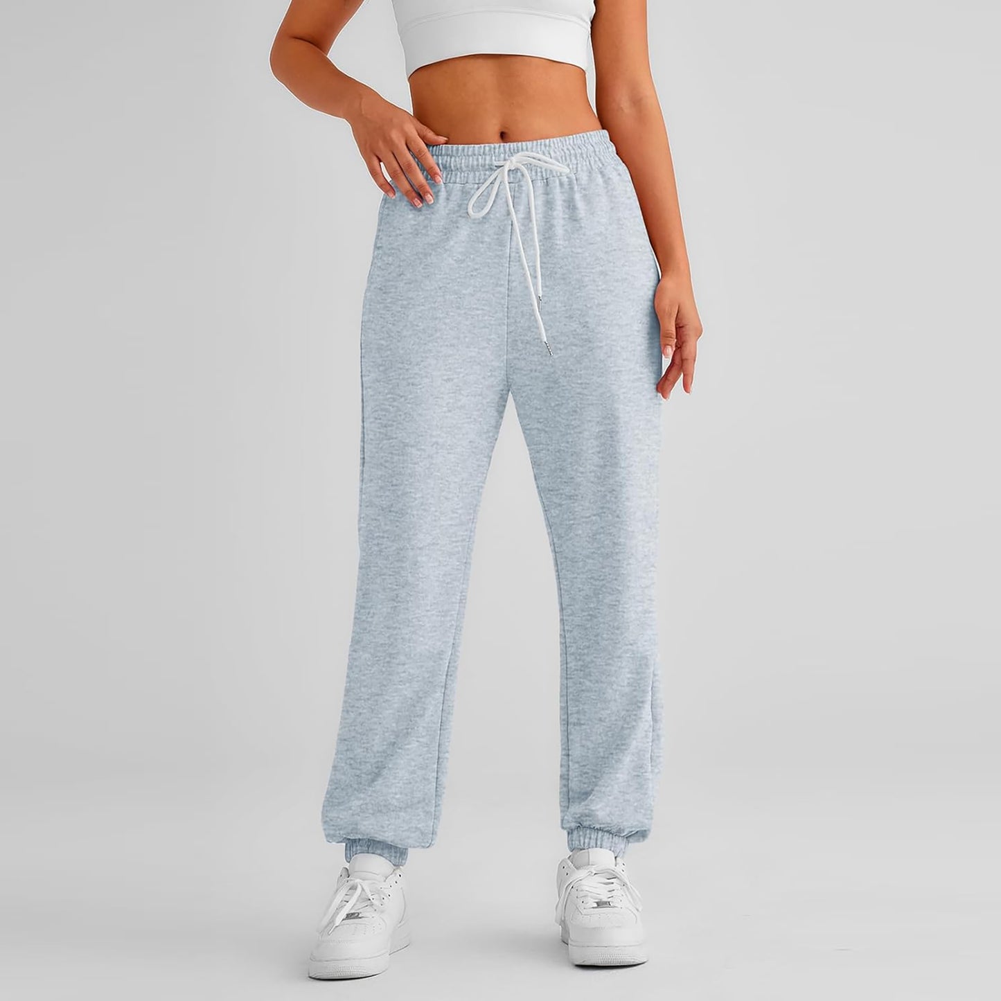 SUNBS Cargo Pants Women Wide Leg Sweatpants Work Sweat Pants Hiking Baggy Joggers Cinch Bottom with Pockets 2025