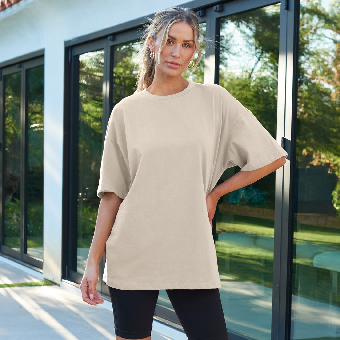 SUNBS Plus Size Tops for Women Workout T Shirts Short Sleeve Spring Tee Summer Clothes 2025