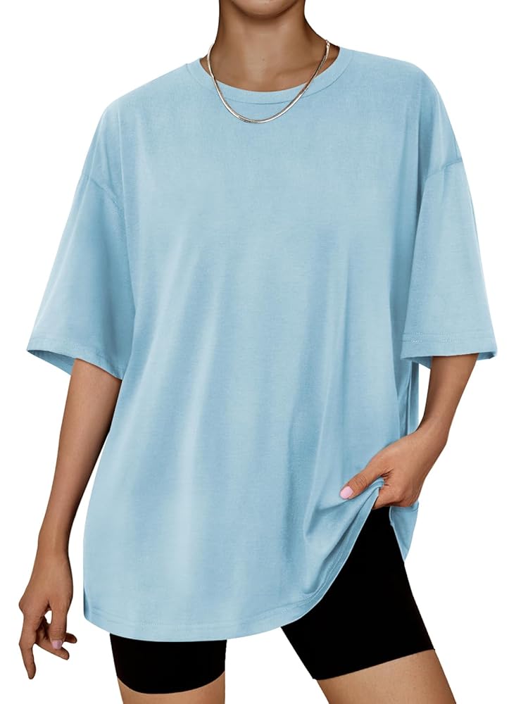 SUNBS Plus Size Tops for Women Workout T Shirts Short Sleeve Spring Tee Summer Clothes 2025