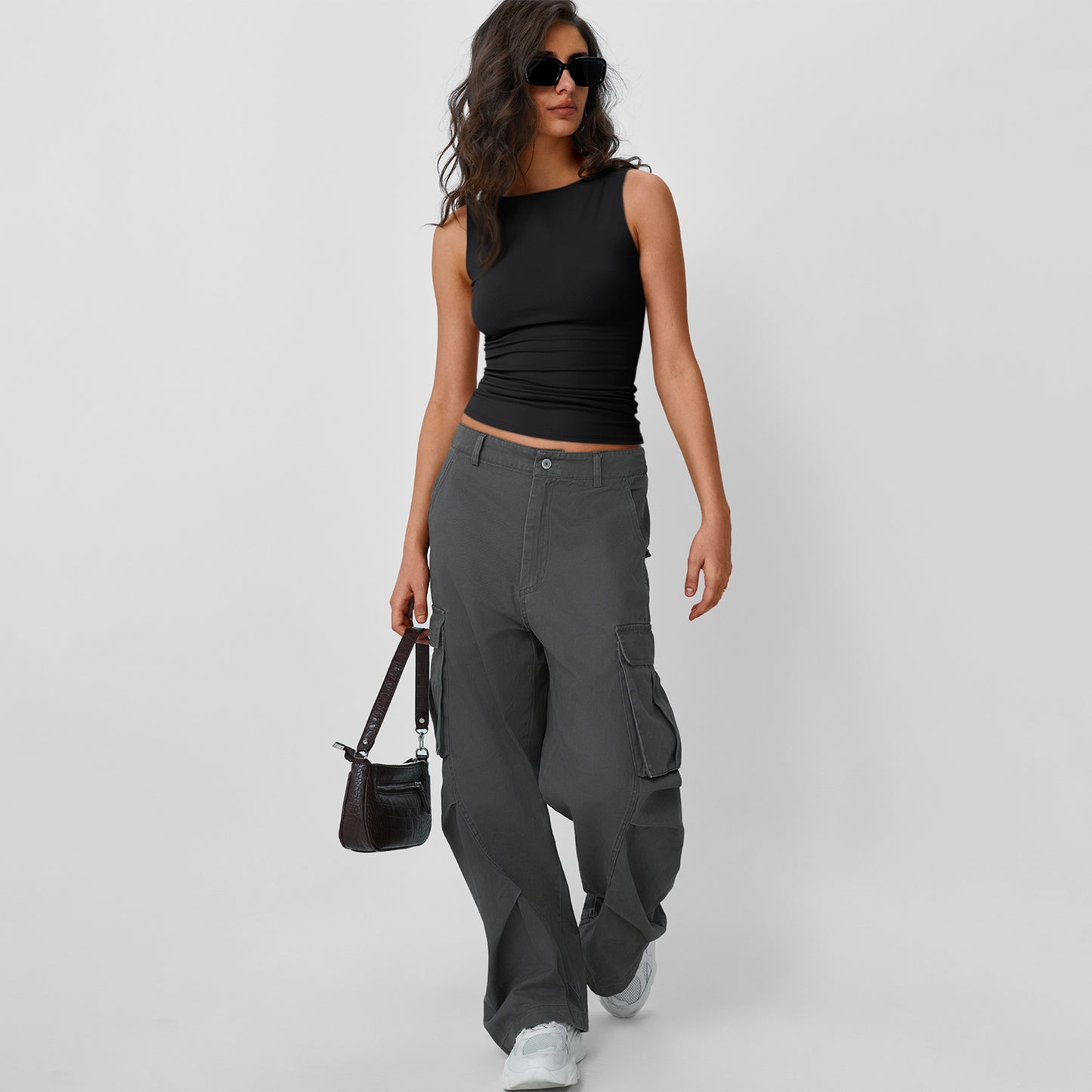 SUNBS Women Going Out Casual Tank Tops Spring Summer Basic Cute 2024 Sleeveless Shirt Y2K Fashion Outfit Clothes