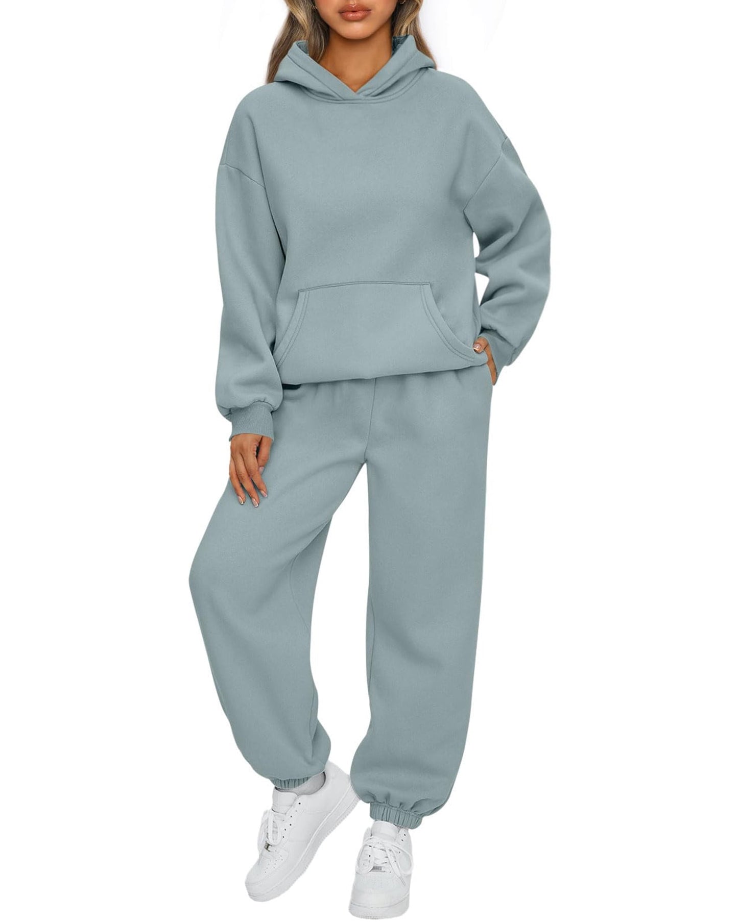 SUNBS Lounge Sets for Women 2 Piece Sets Sweat Set Suits Sweatpants Womens Hoodies Outfits Clothes