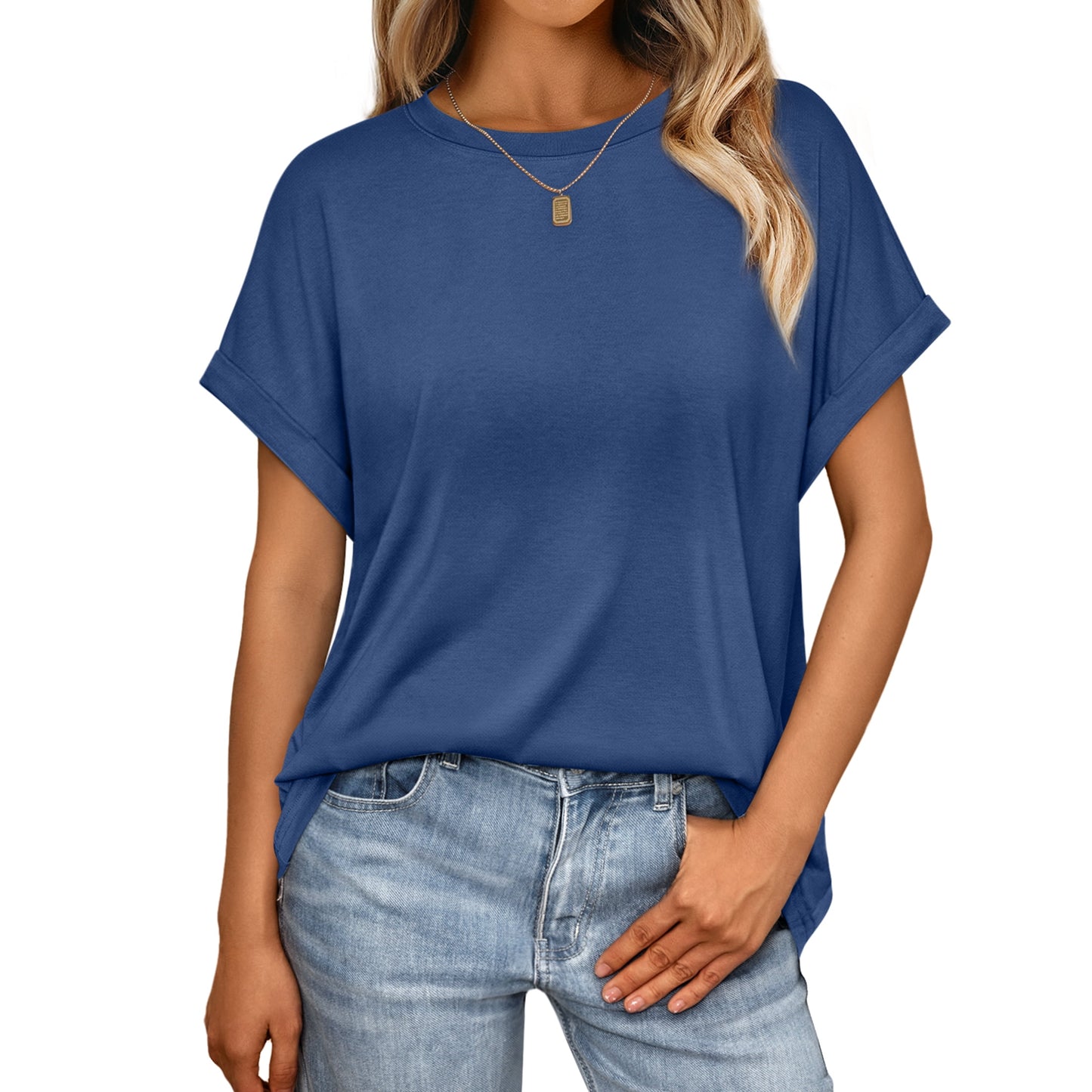 SUNBS Womens Tops Oversized Business Casual Shirts Loose Fit Short Sleeve Tshirts Summer Clothes Fashion Trendy Outfit