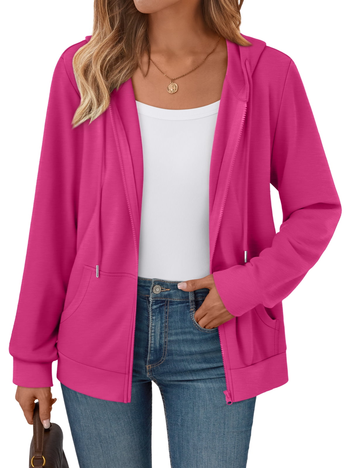 SUNBS Drawstring Zip Up Hoodies for Women Fleece Oversized Sweatshirts 2025 Fall Fashion Outfits Casual Y3k Jackets
