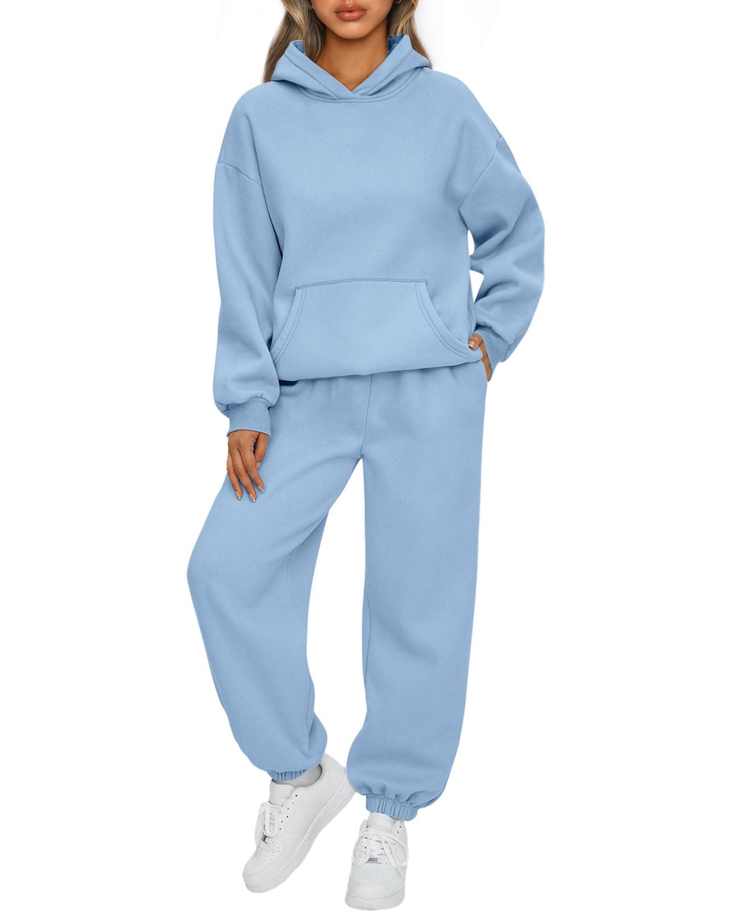 SUNBS Lounge Sets for Women 2 Piece Sets Sweat Set Suits Sweatpants Womens Hoodies Outfits Clothes