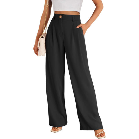 SUNBS Wide Leg Pants Women Dress Work High Waisted Business Casual Pants Yoga Cargo Sweatpants with Pockets 2025