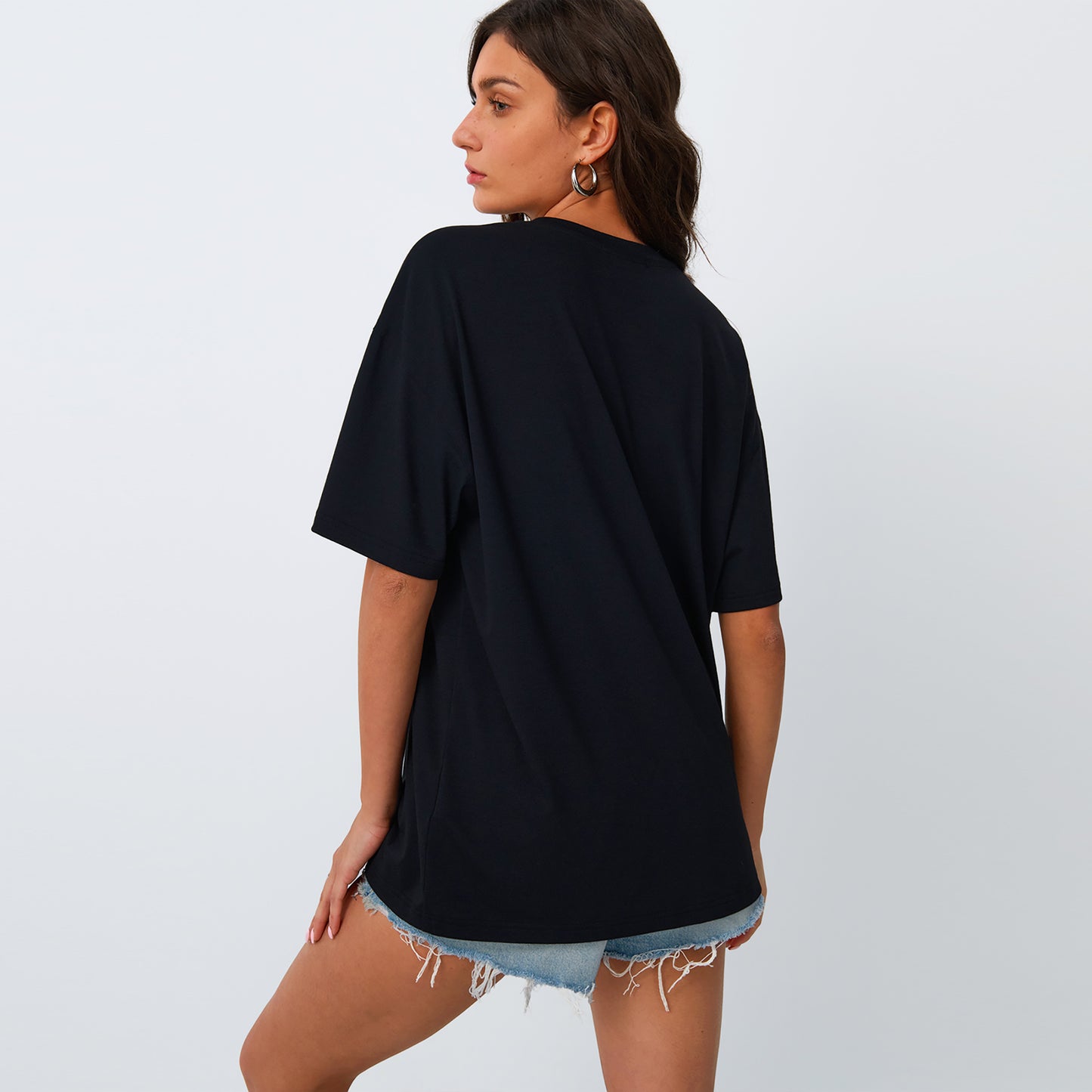 SUNBS Womens Loose Fit Graphic Tees Sun & Moon Oversized Casual T-Shirts for Women Summer Tops 2025