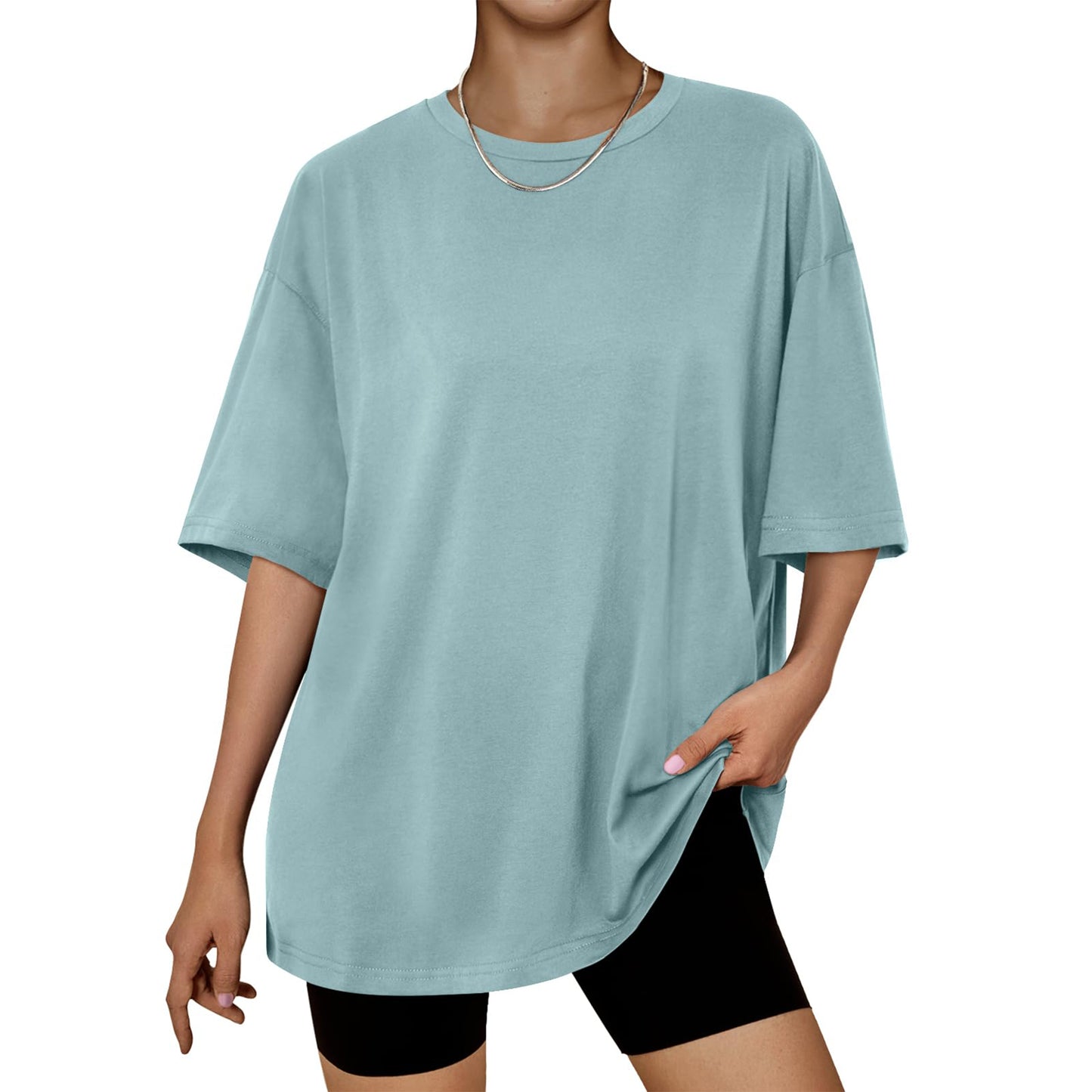 SUNBS Plus Size Tops for Women Workout T Shirts Short Sleeve Spring Tee Summer Clothes 2025