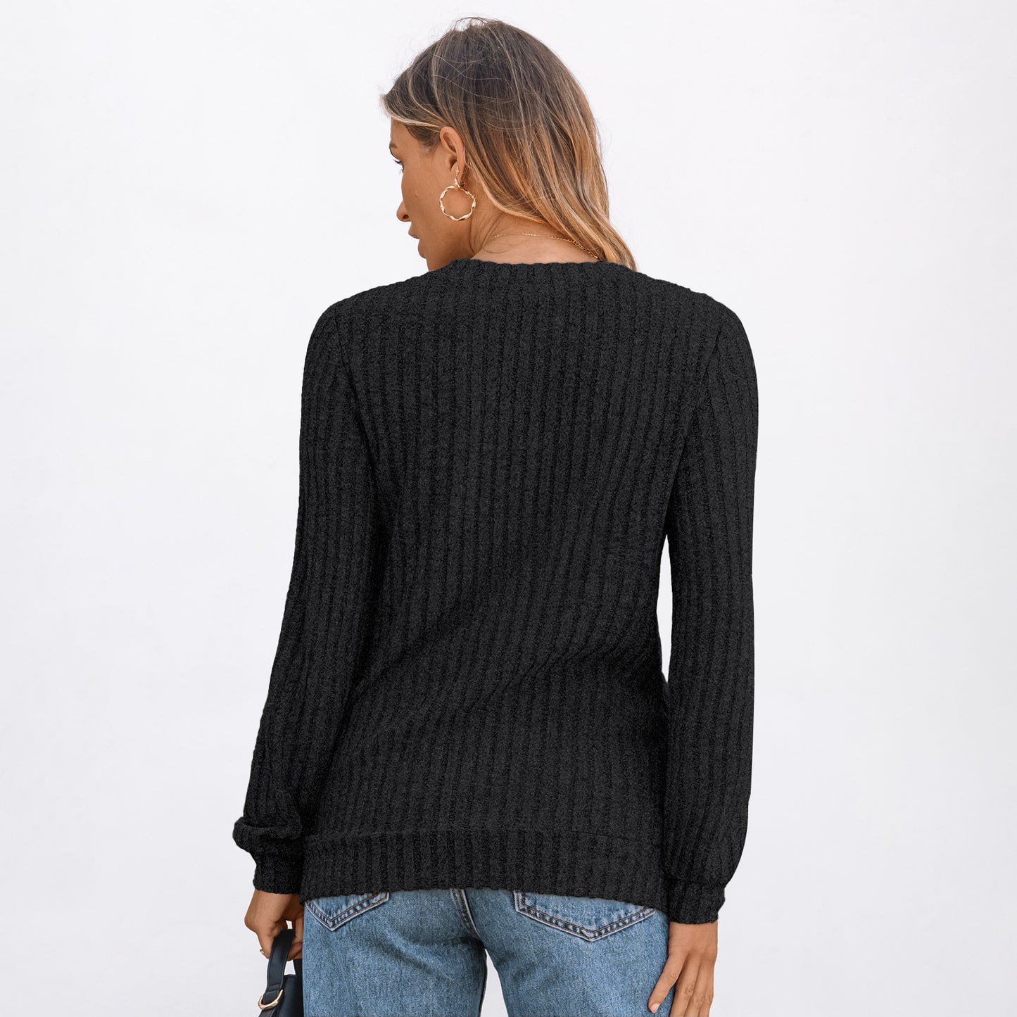 SUNBS Long Sleeve Shirts for Women Tunic Sweaters Casual V Neck Fall Winter Fashion Clothes, Sizes S-2XL