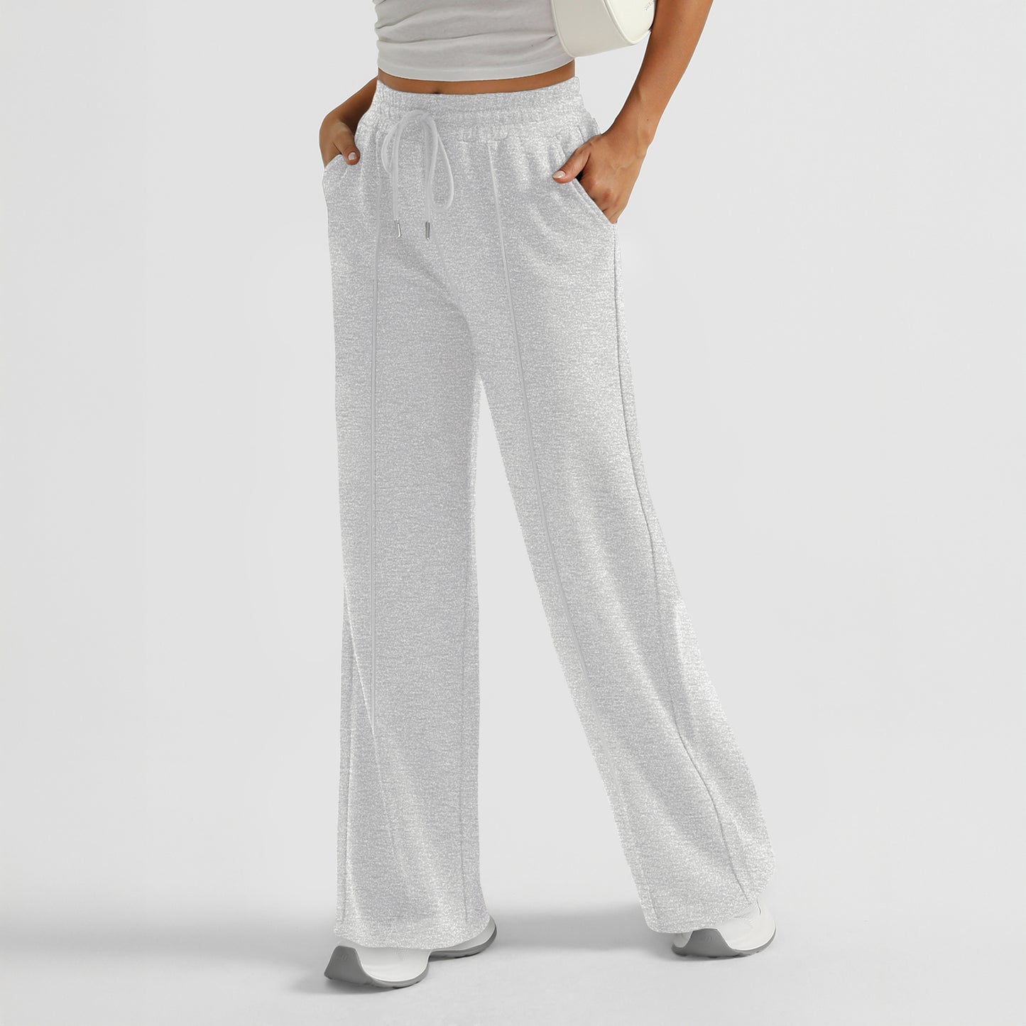SUNBS Wide Leg Pants Womens Cargo Sweatpants Yoga Work Baggy Lounge Drawstring Elevated Seams Joggers with Pockets 2025
