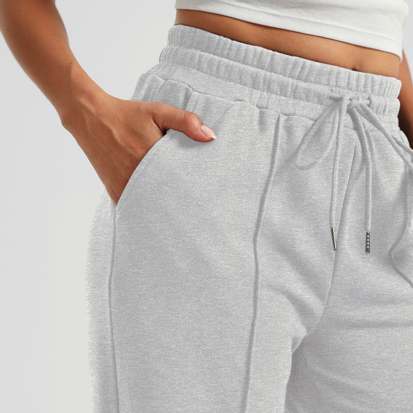 SUNBS Wide Leg Pants Womens Cargo Sweatpants Yoga Work Baggy Lounge Drawstring Elevated Seams Joggers with Pockets 2025