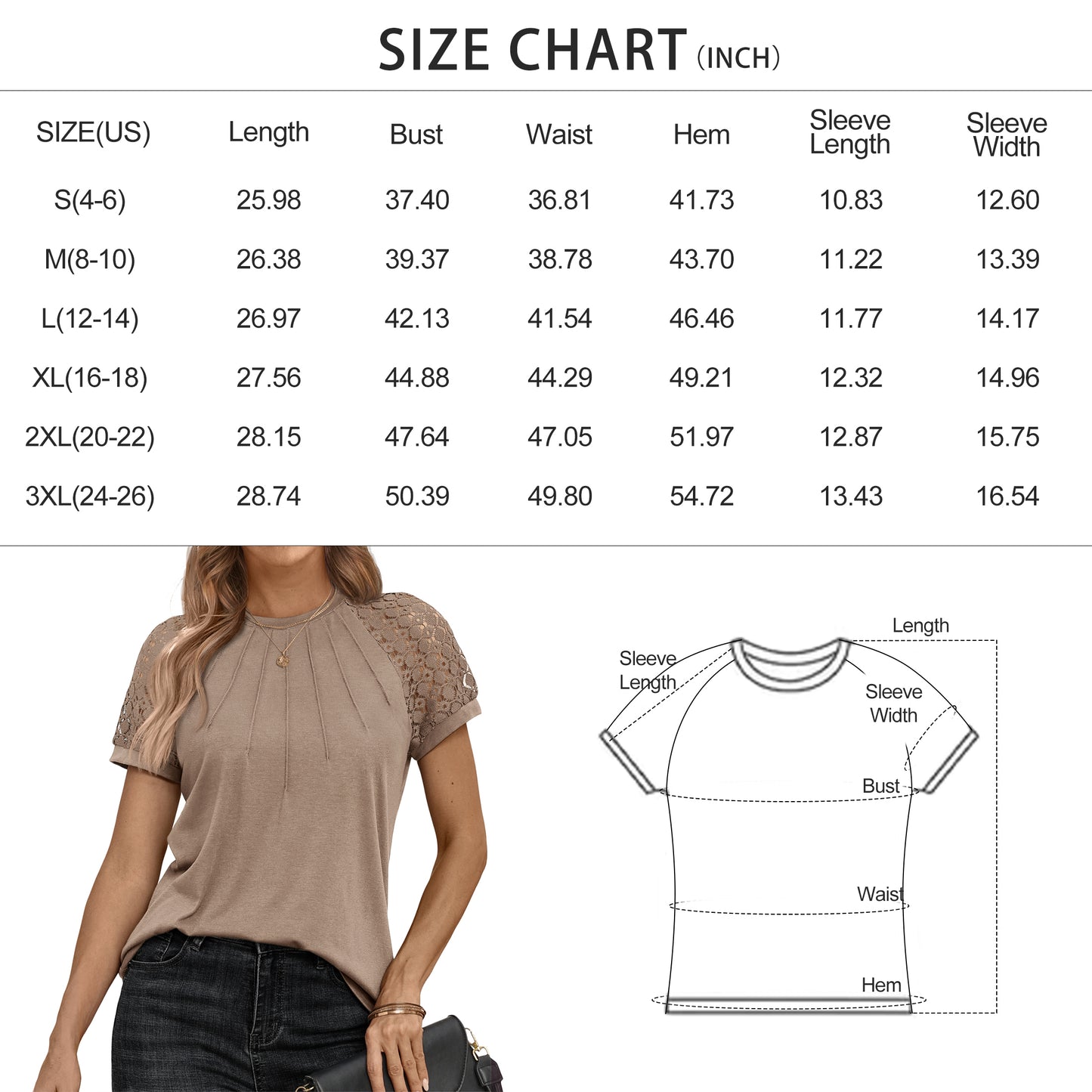 SUNBS Womens Lace Tops Dressy Knitted Short Sleeve Shirts Summer Trendy Blouses 2025