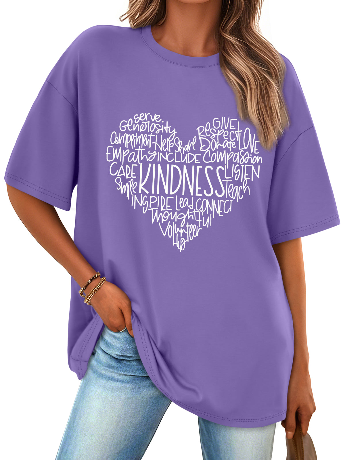 SUNBS Womens Loose Fit Graphic Tees Sun & Moon Oversized Casual T-Shirts for Women Summer Tops 2025