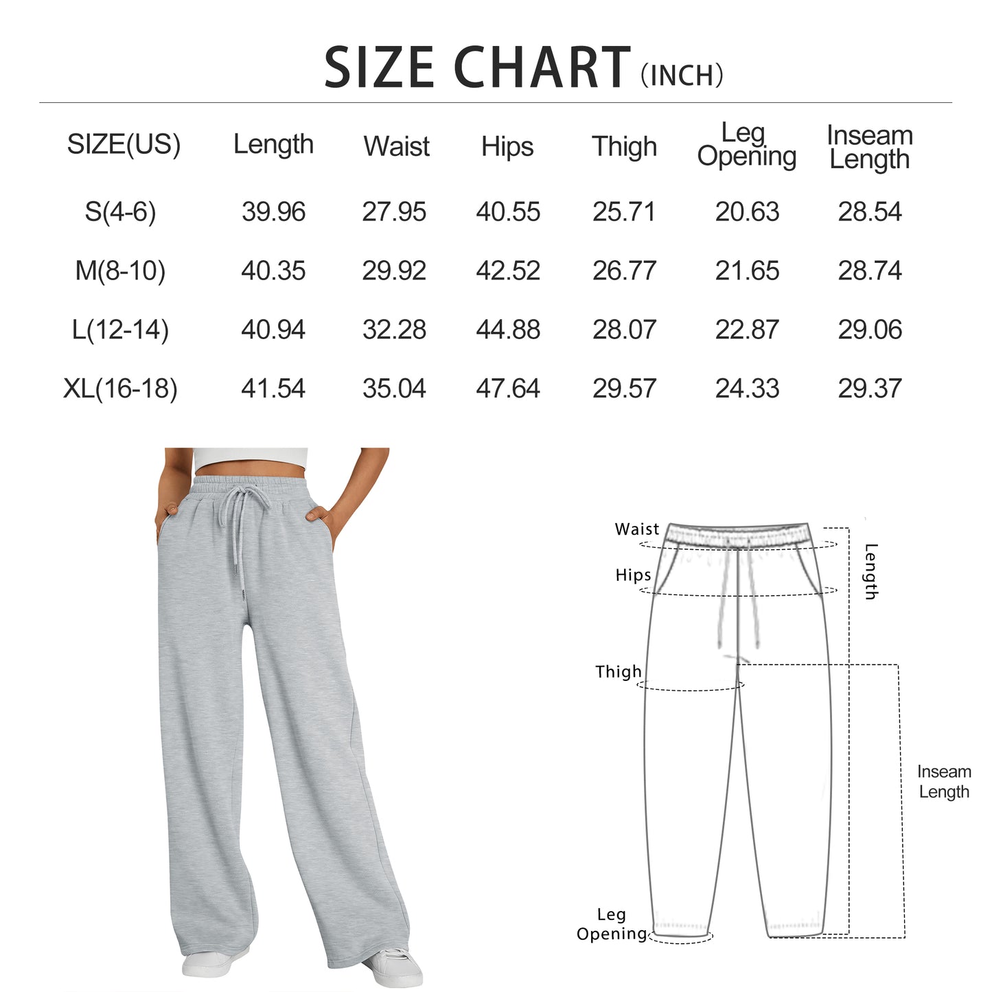 SUNBS Wide Leg Sweatpants Womens Cargo High Waisted Baggy Lounge Pants Drawstring Athletic Cotton Joggers with Pockets 2025