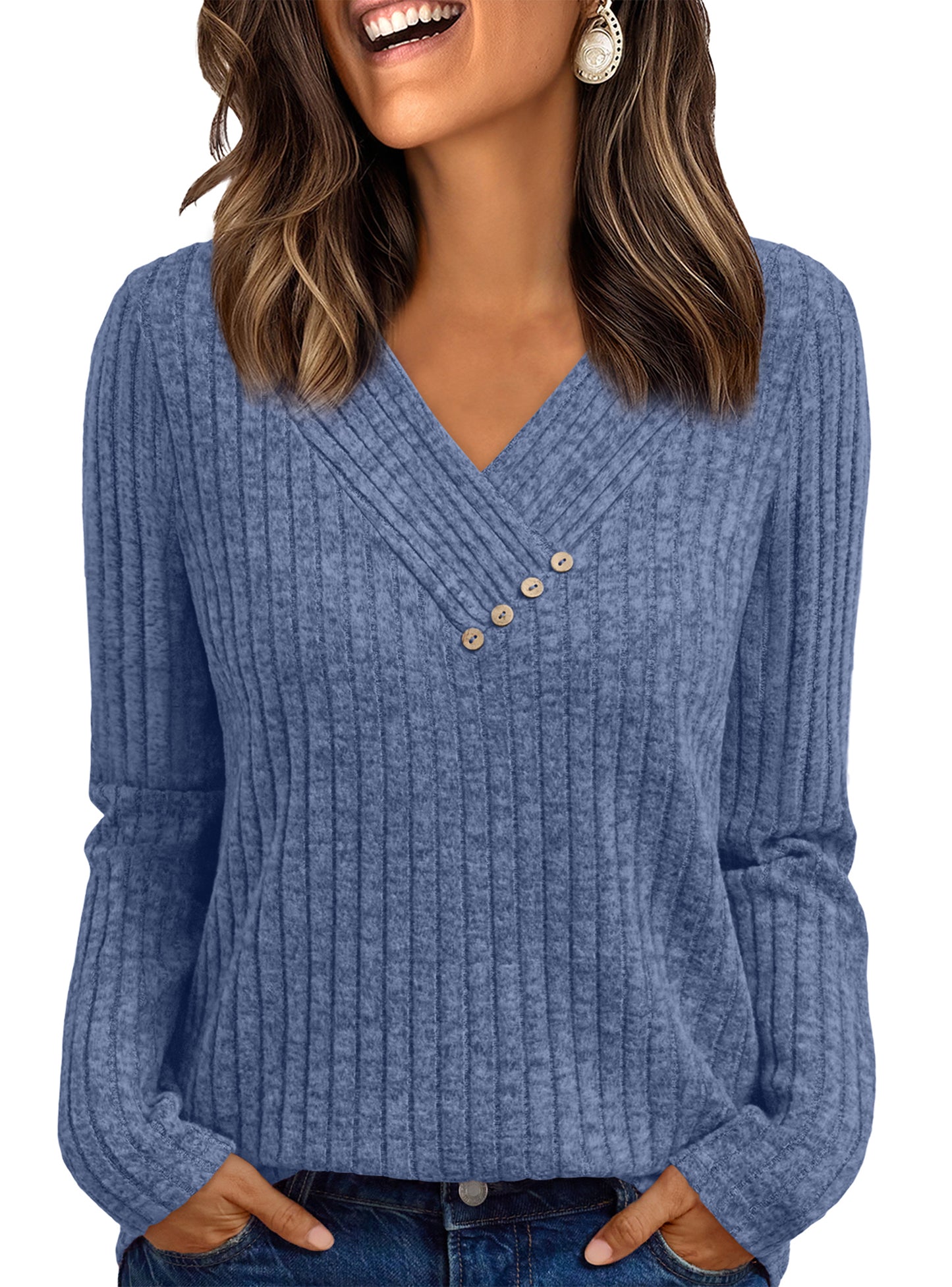 SUNBS Womens Fall Long Sleeve Tunic Tops
