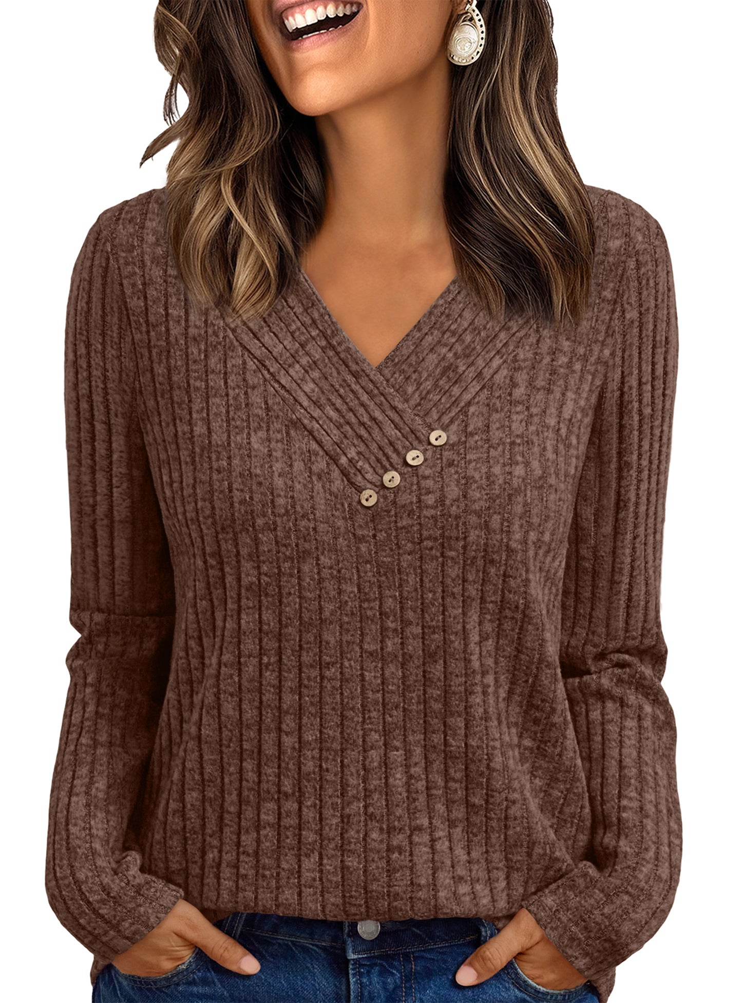 SUNBS Womens Fall Long Sleeve Tunic Tops