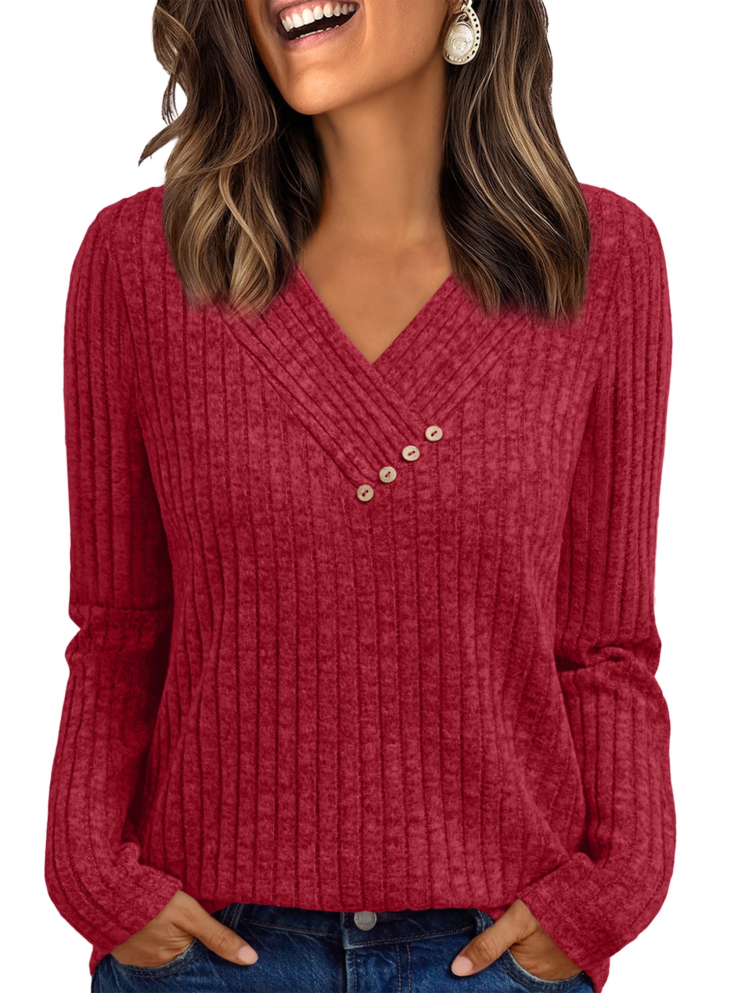 SUNBS Womens Fall Long Sleeve Tunic Tops