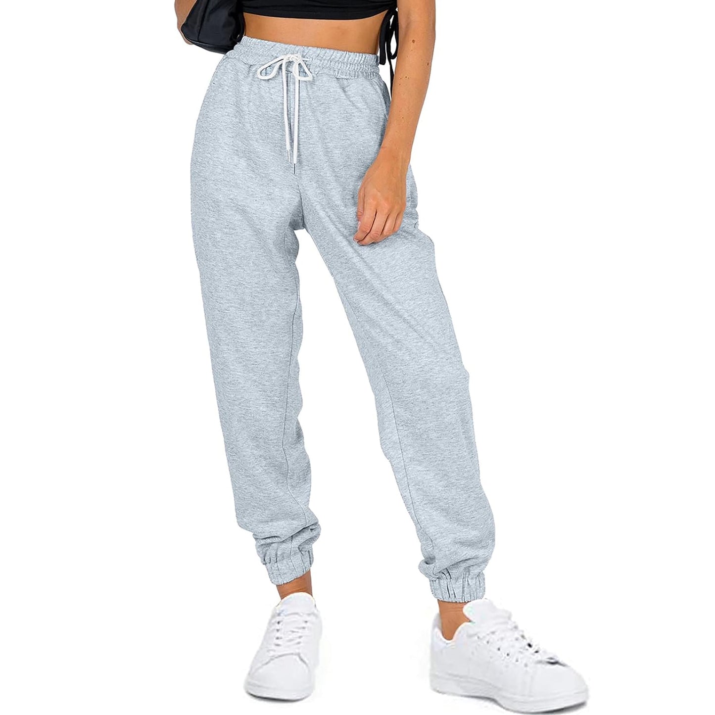 SUNBS Cargo Pants Women Wide Leg Sweatpants Work Sweat Pants Hiking Baggy Joggers Cinch Bottom with Pockets 2025