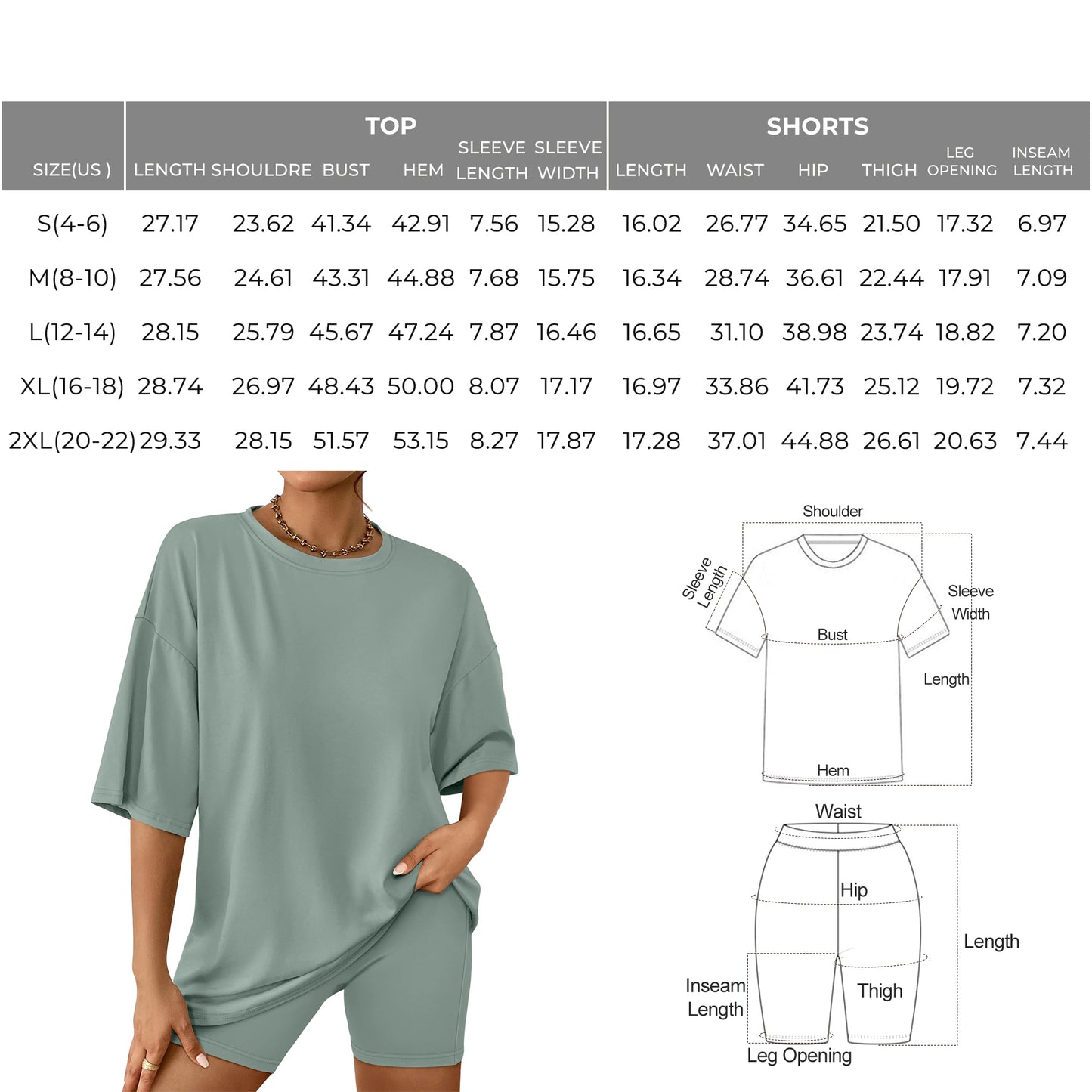 SUNBS Women's Lounge Set Womens 2 Piece Sets Matching Clothing Oversized Tshirts Biker Short Summer Outfits 2025