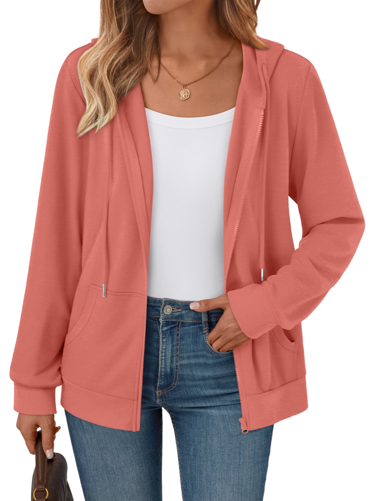 SUNBS Drawstring Zip Up Hoodies for Women Fleece Oversized Sweatshirts 2025 Fall Fashion Outfits Casual Y3k Jackets