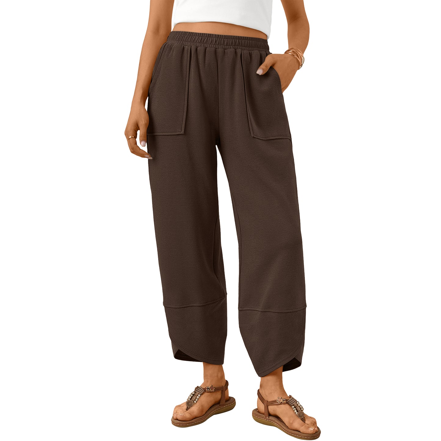 SUNBS Women's Wide Leg Pants Soft Blend with Pockets for Casual