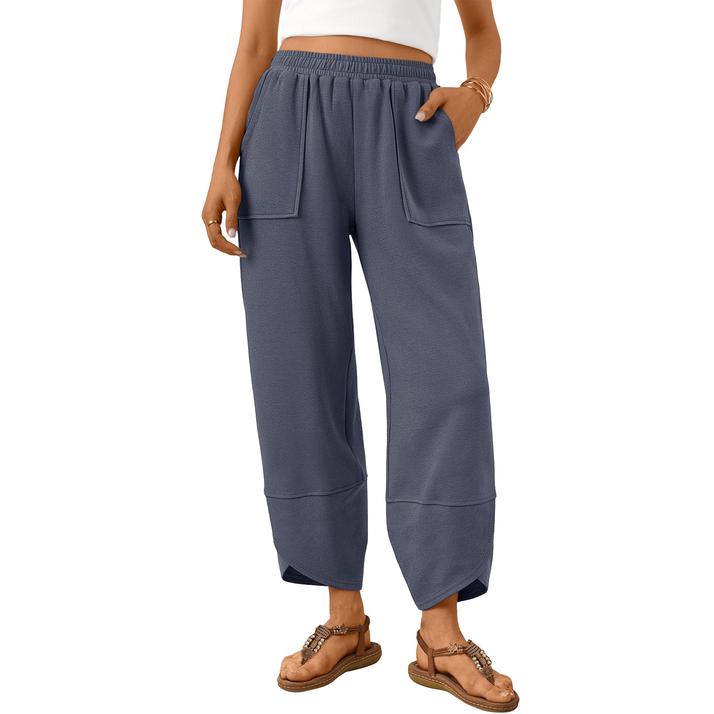 SUNBS Women's Wide Leg Pants Soft Blend with Pockets for Casual