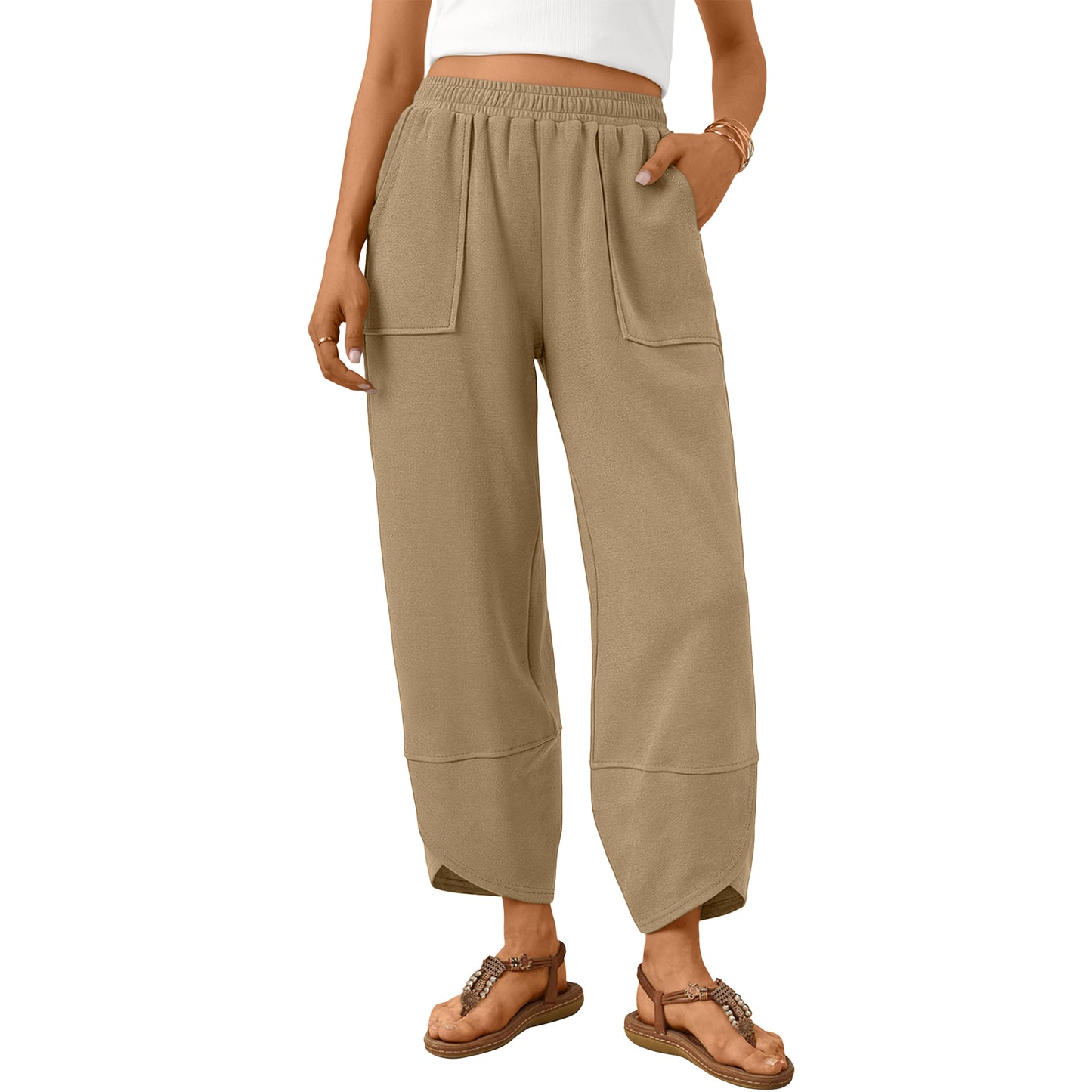 SUNBS Women's Wide Leg Pants Soft Blend with Pockets for Casual