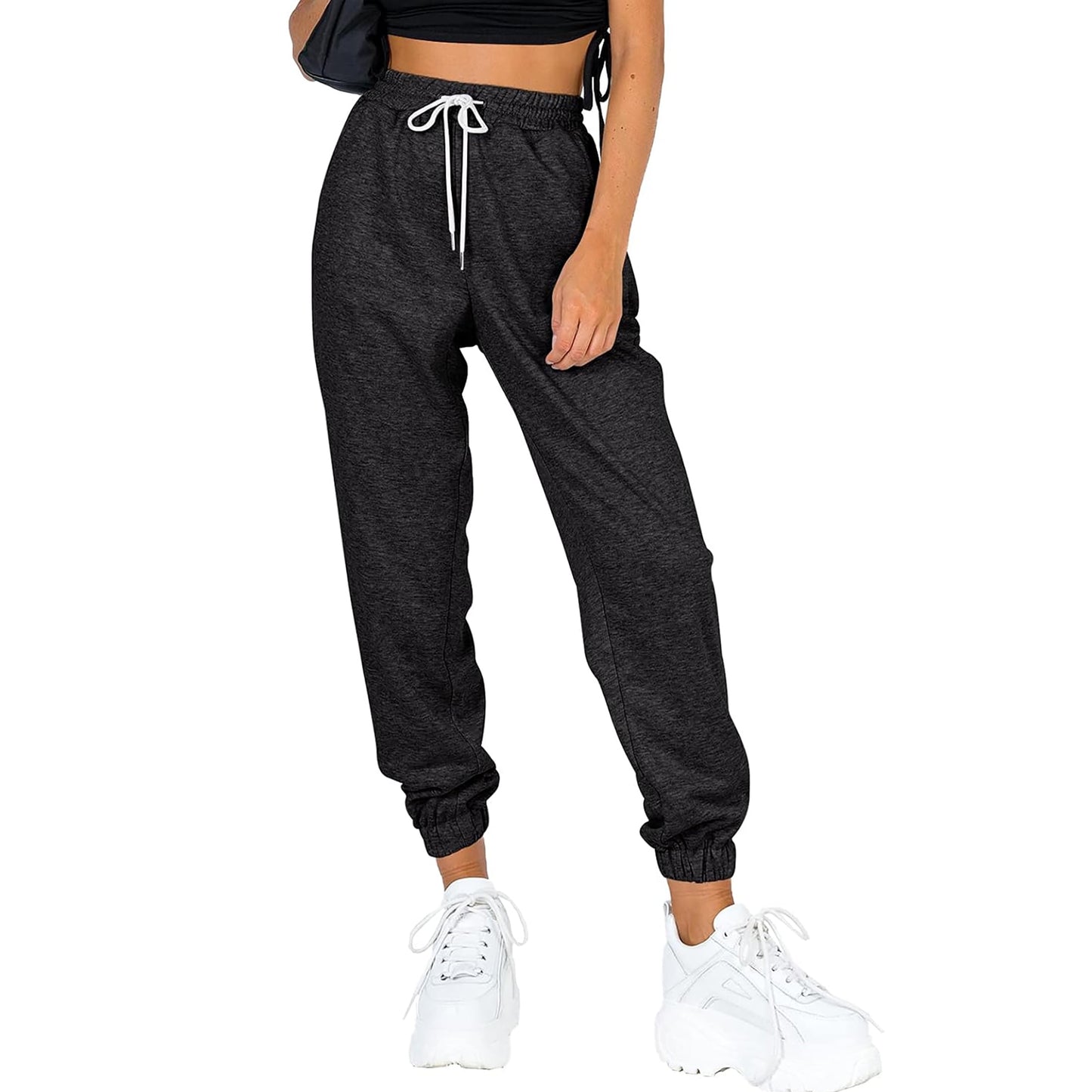 SUNBS Cargo Pants Women Wide Leg Sweatpants Work Sweat Pants Hiking Baggy Joggers Cinch Bottom with Pockets 2025