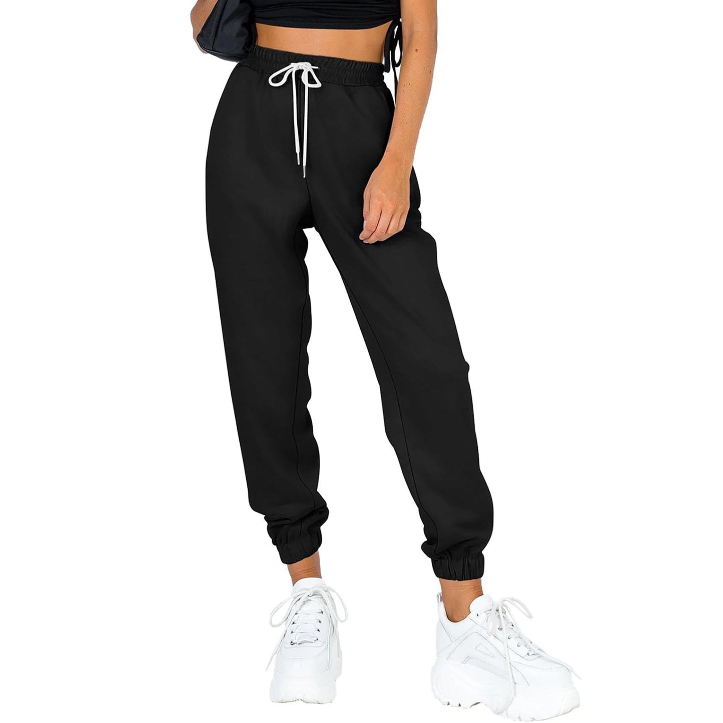 SUNBS Cargo Pants Women Wide Leg Sweatpants Work Sweat Pants Hiking Baggy Joggers Cinch Bottom with Pockets 2025