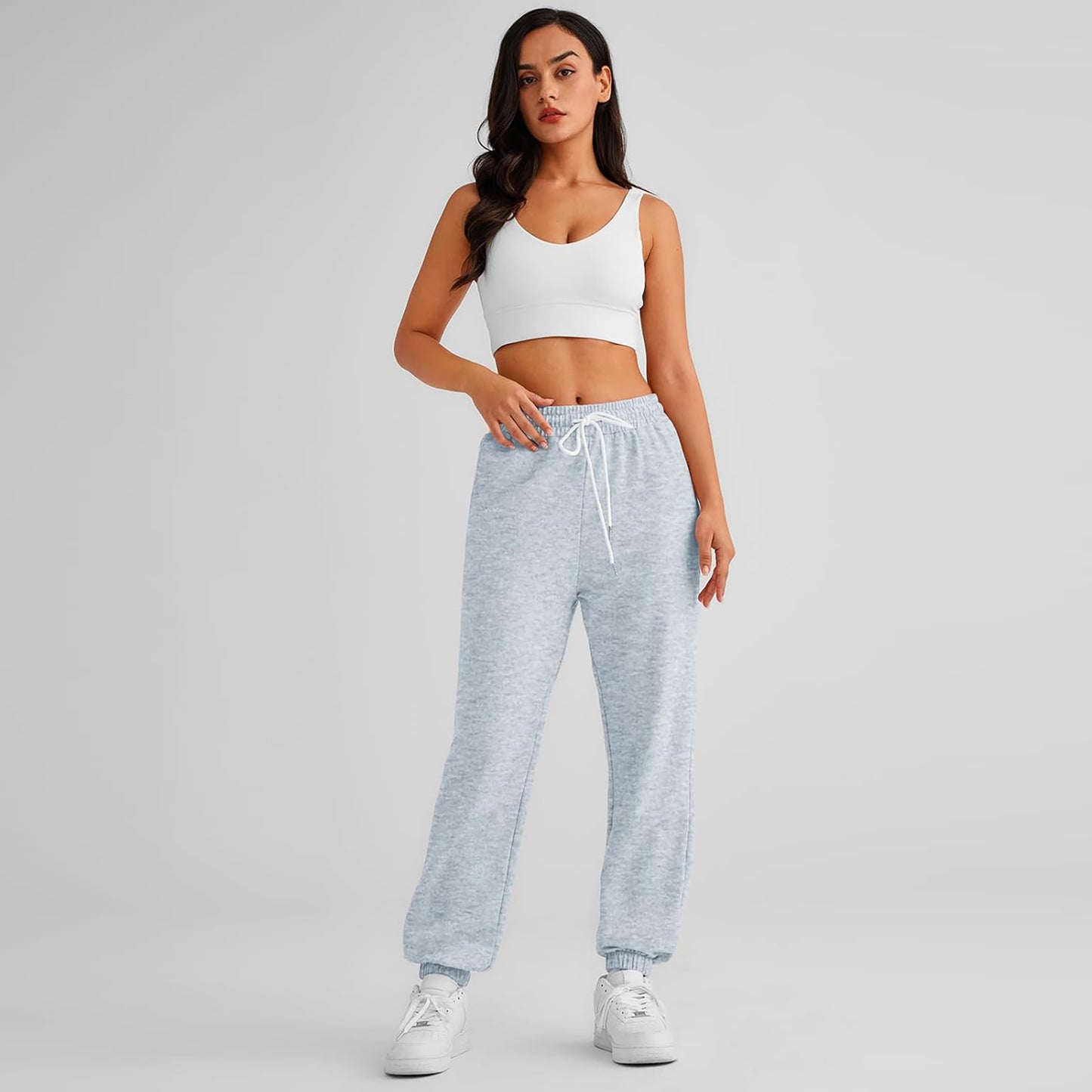 SUNBS Cargo Pants Women Wide Leg Sweatpants Work Sweat Pants Hiking Baggy Joggers Cinch Bottom with Pockets 2025