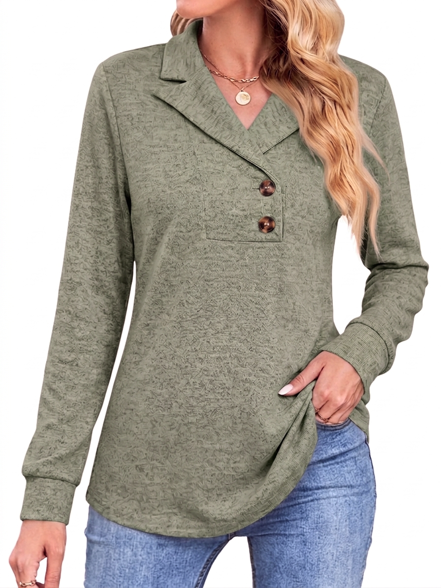SUNBS Women's Long Sleeve Shirts 2026 Spring Fashion Dressy Casual Tops Trendy Henley Blouses Cute Work Outfits Clothes