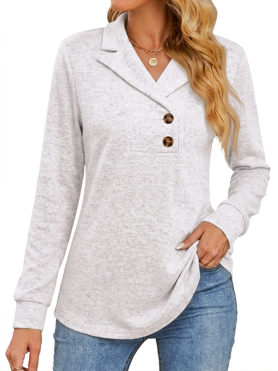 SUNBS Women's Long Sleeve Shirts 2026 Spring Fashion Dressy Casual Tops Trendy Henley Blouses Cute Work Outfits Clothes