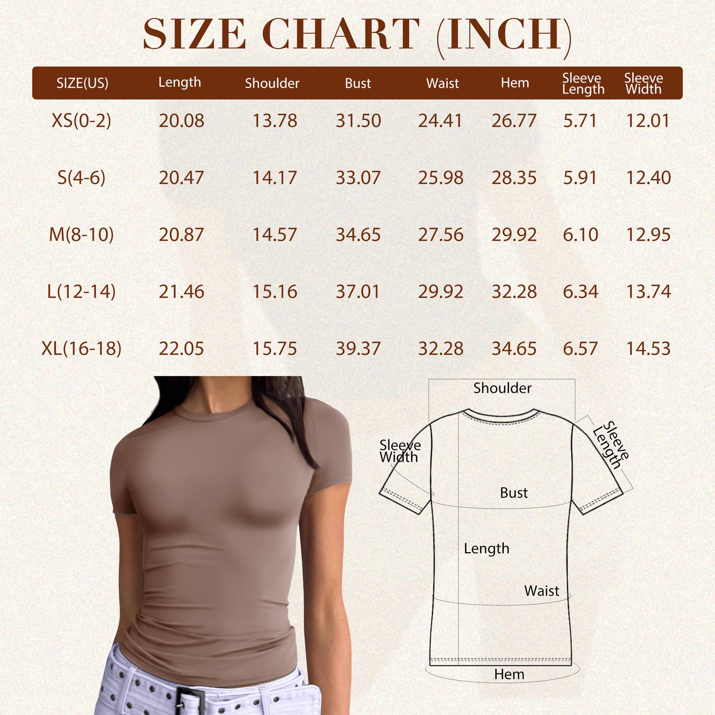 SUNBS Womens Basic T-Shirts Scoop Neck Short Sleeve Crop Tops Cute Summer Tops Slim Fit Tees Y2k Clothing 2025